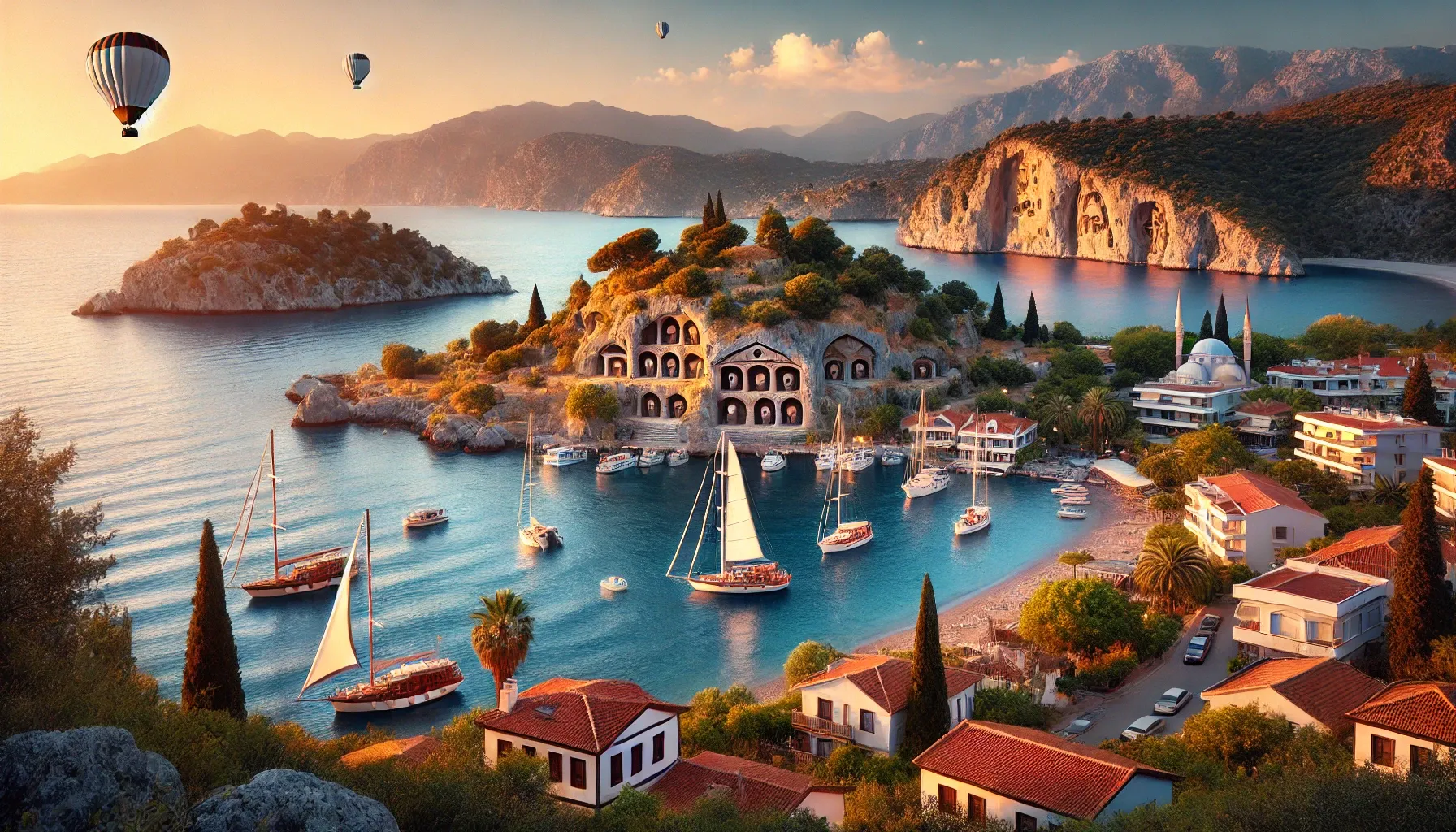 Fethiye is a resort on the Turquoise Coast of Turkey.