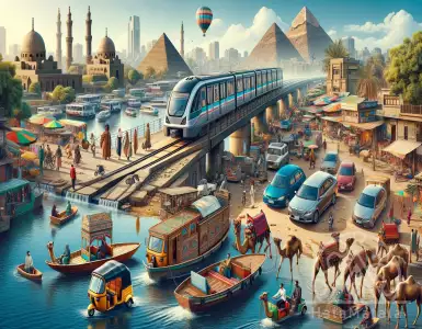 Ground and underground transportation in Egypt