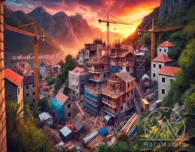 How does the legalization of self-built properties change the real estate market in Montenegro?