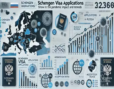 How has the pandemic affected the issuance of Schengen visas to Russians?