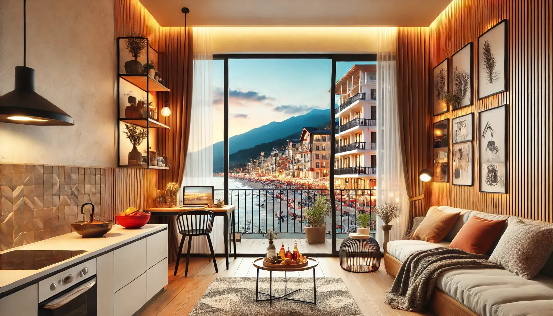 Why has buying real estate in Georgia become popular among Russian speakers?