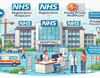 How can foreigners access the NHS in the UK?