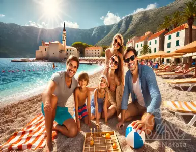 Why did the family choose Budva for living and working?