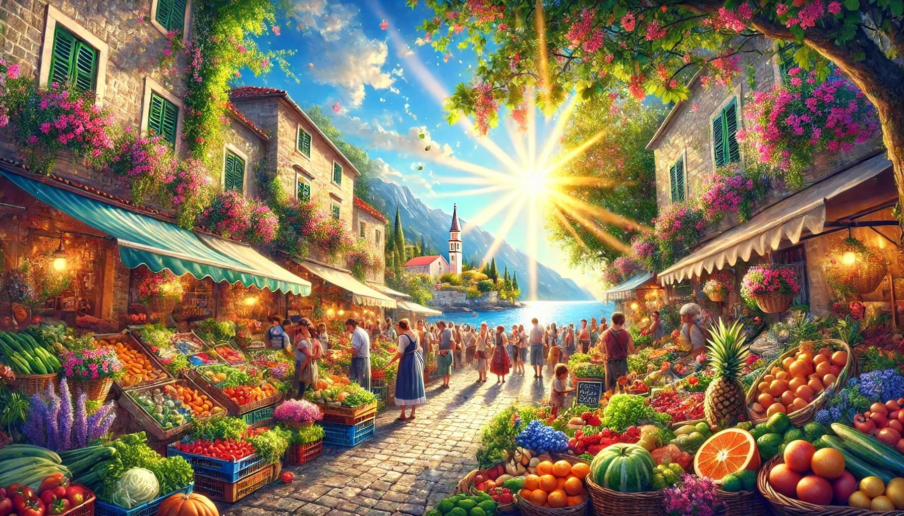 Why did the family choose Budva for living and working?
