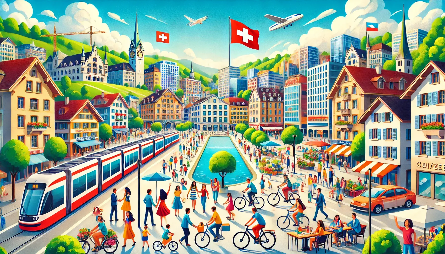 Why does Switzerland attract foreign specialists and students?