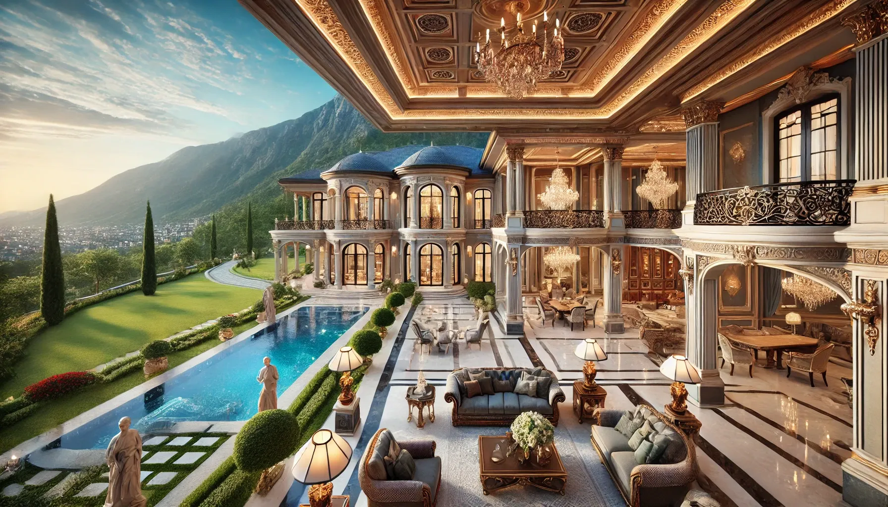 How does Roman Abramovich build his collection of elite real estate?
