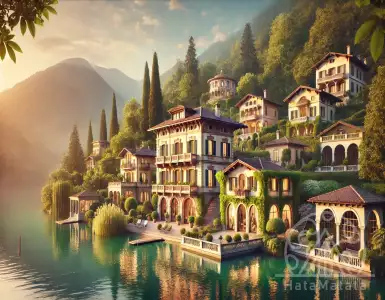 Why is real estate by the Italian lakes considered elite?