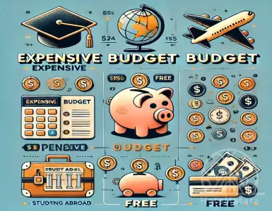What are the options for studying abroad: expensive, budget or free?