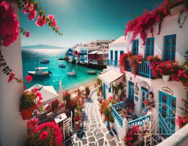 Why did Greece attract tourists and real estate buyers in 2014?