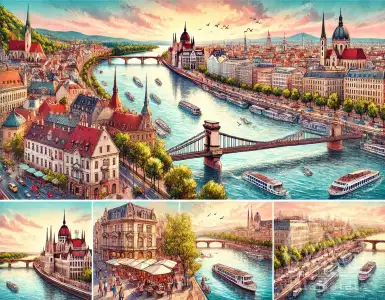 How does the Danube connect the true pearls of Europe?