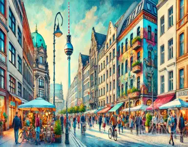 What is the Mitte district in Berlin like and what is its historical heritage?