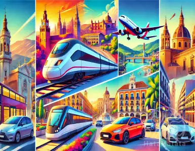 What are the main ways to get around Spain?