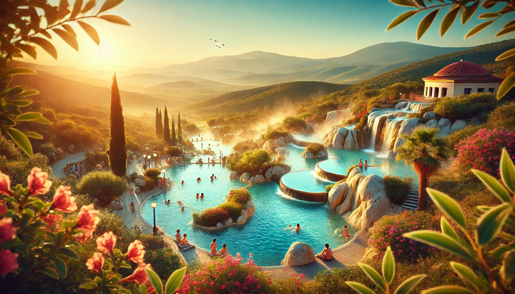 What is the medical system of Greece and its thermal resorts like?