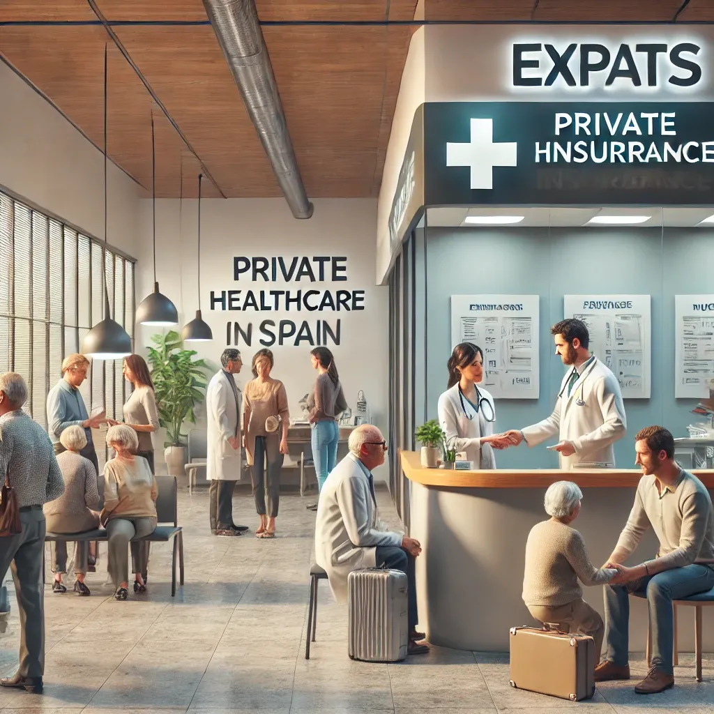 How is the healthcare system in Spain organized for foreign citizens?