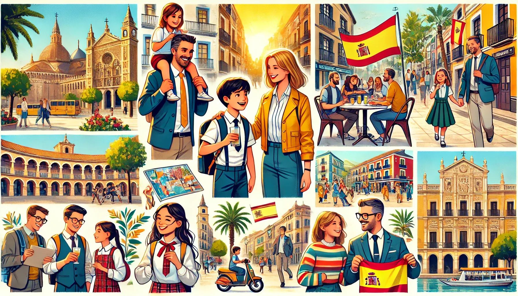 Why did Nadya's family choose Spain for their new life?