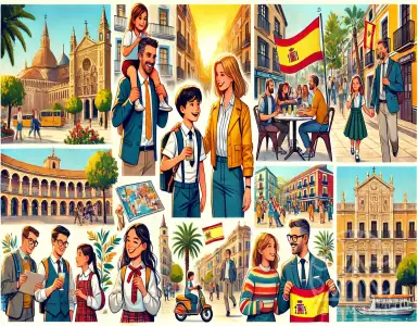 Why did Nadya's family choose Spain for their new life?