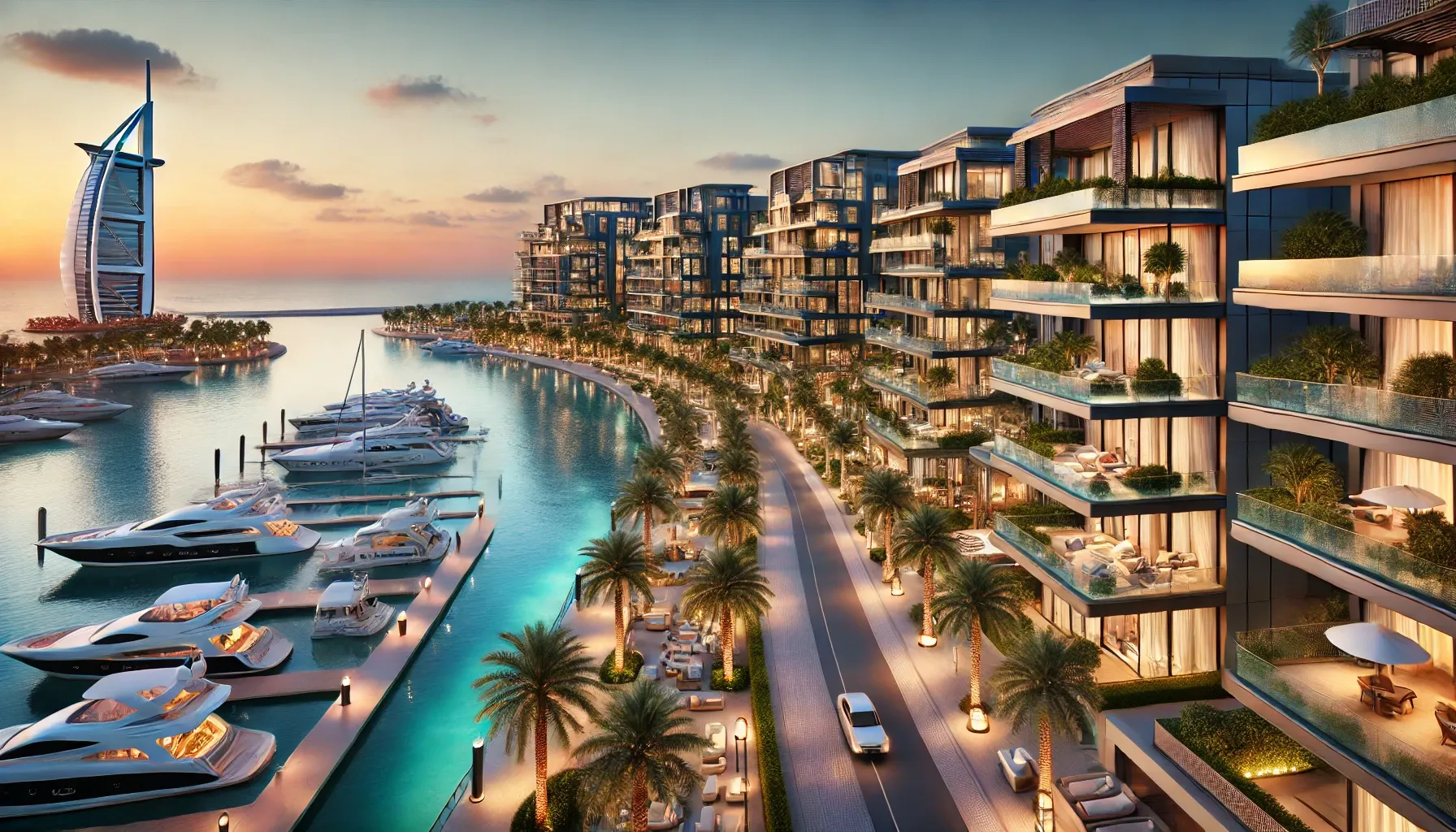Where is Marina Island located and what advantages does this island in Abu Dhabi offer?