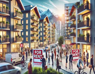 Why is renting housing in Switzerland becoming an increasingly difficult task?