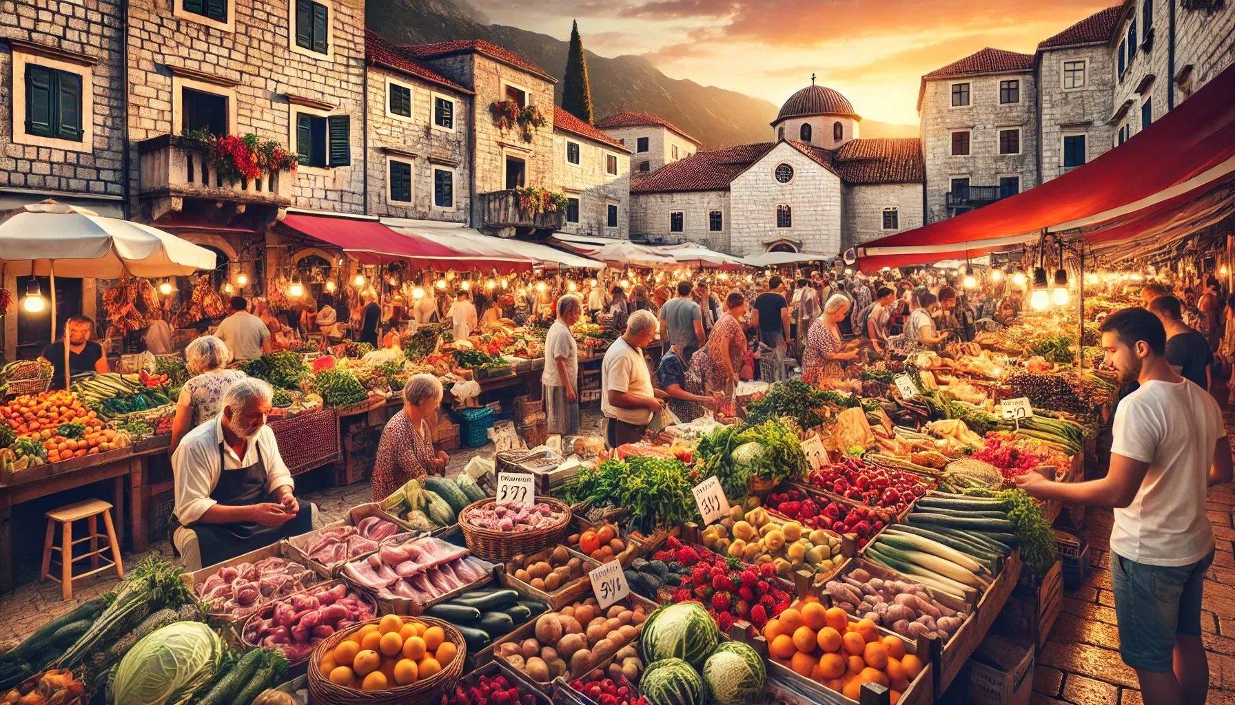 What expenses can be expected while vacationing in Montenegro?