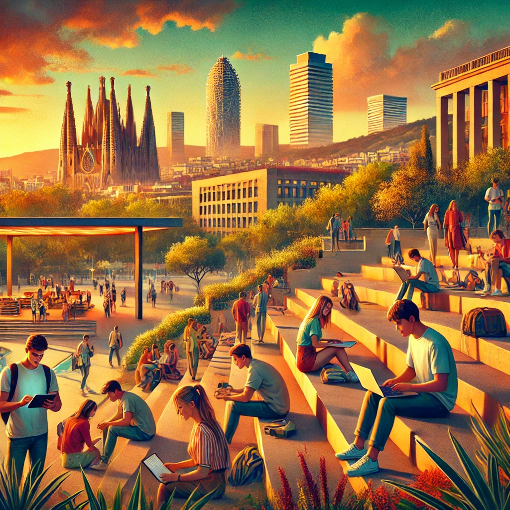 What are the features of universities in Catalonia and the cost of studying there?