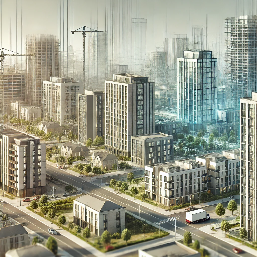 What are the changes in apartment prices in Poland in October 2023?