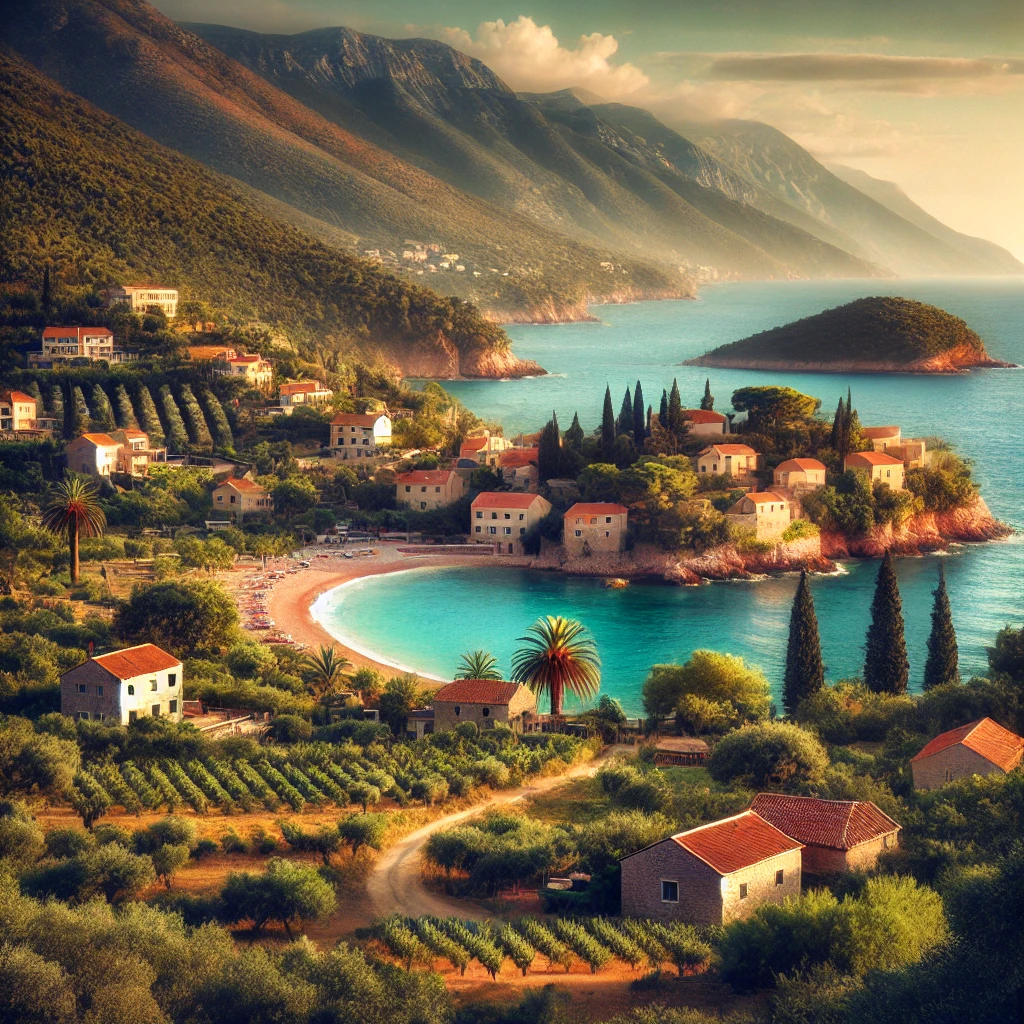 How is Lustica transforming into an elite resort in Montenegro?