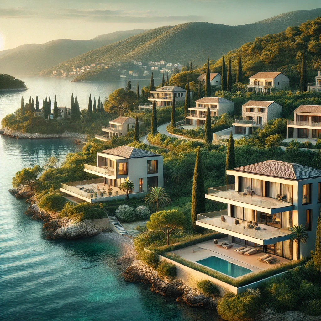 How does purchasing real estate in Montenegro affect visas and the rights of foreigners?
