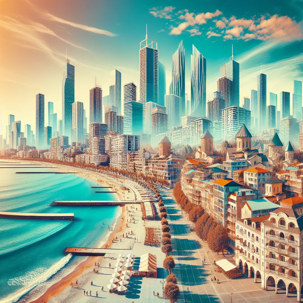 Why does the Batumi resort attract tourists from all over the world?