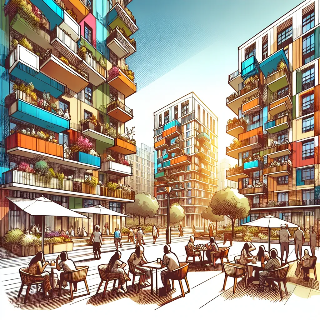 Why do Spaniards prefer to live in high-rise buildings with elevators?