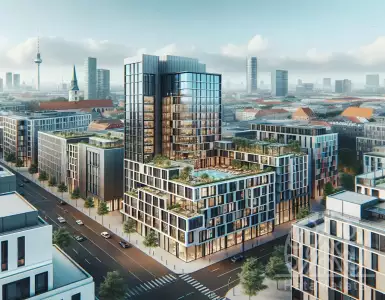 Why are serviced apartments becoming popular in the real estate market in Germany?