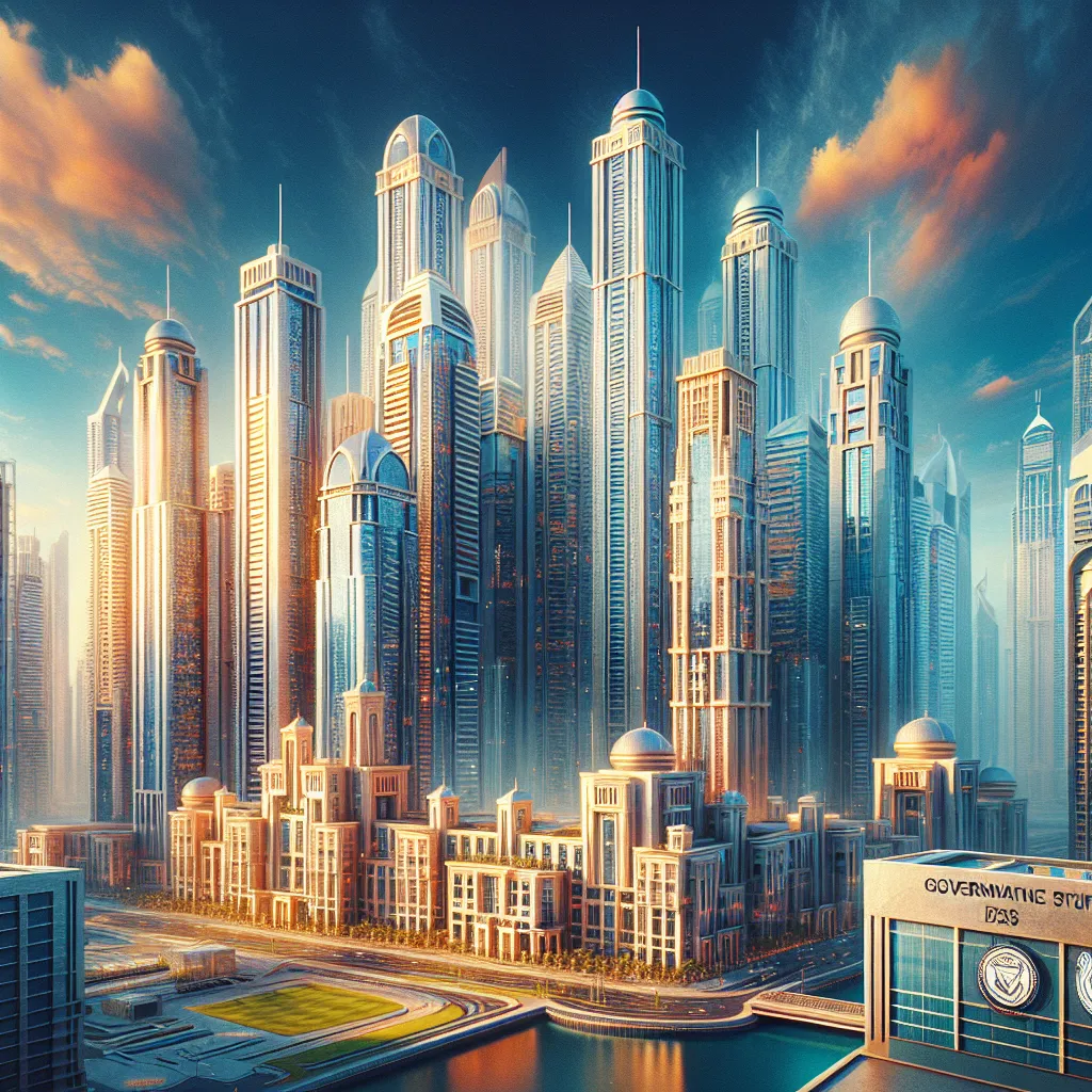 Who controls the real estate market and brokers in Dubai?