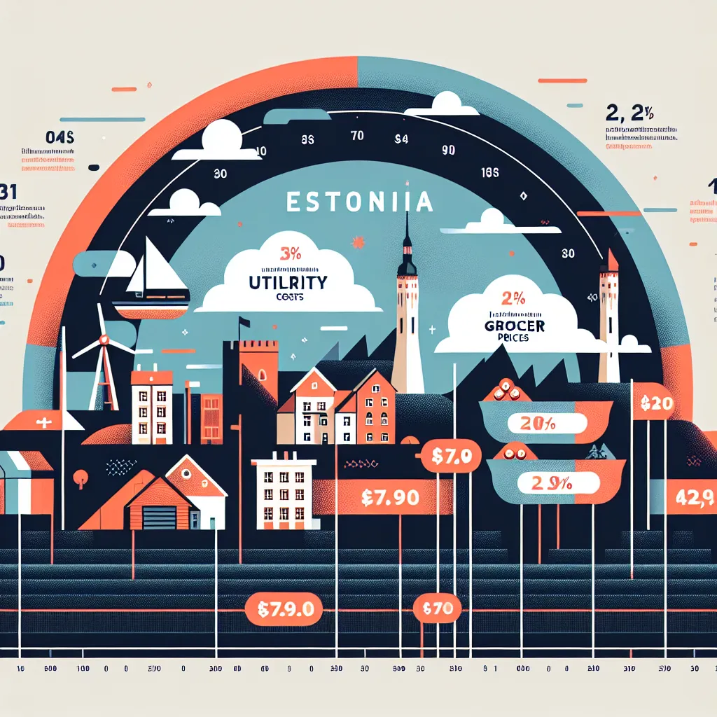 What are the housing and living expenses in Estonia in 2023?