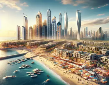 How does the absence of taxes in the UAE affect the real estate market and investments?