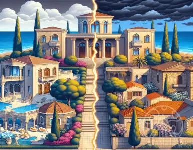 Why are investments in Northern Cyprus real estate considered a risk or a profitable investment?