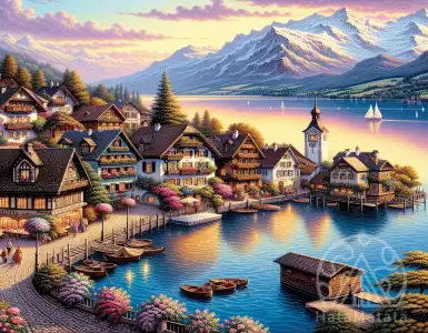 What are the features of Lake Constance and its resorts?