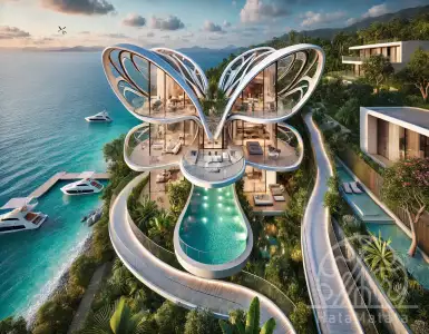 A unique butterfly house without walls is for sale for £5.2 million in Greece.