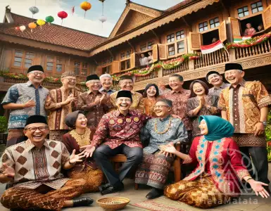 Four ministers from the Onward Indonesia cabinet visited the home of Sukarno Putri.