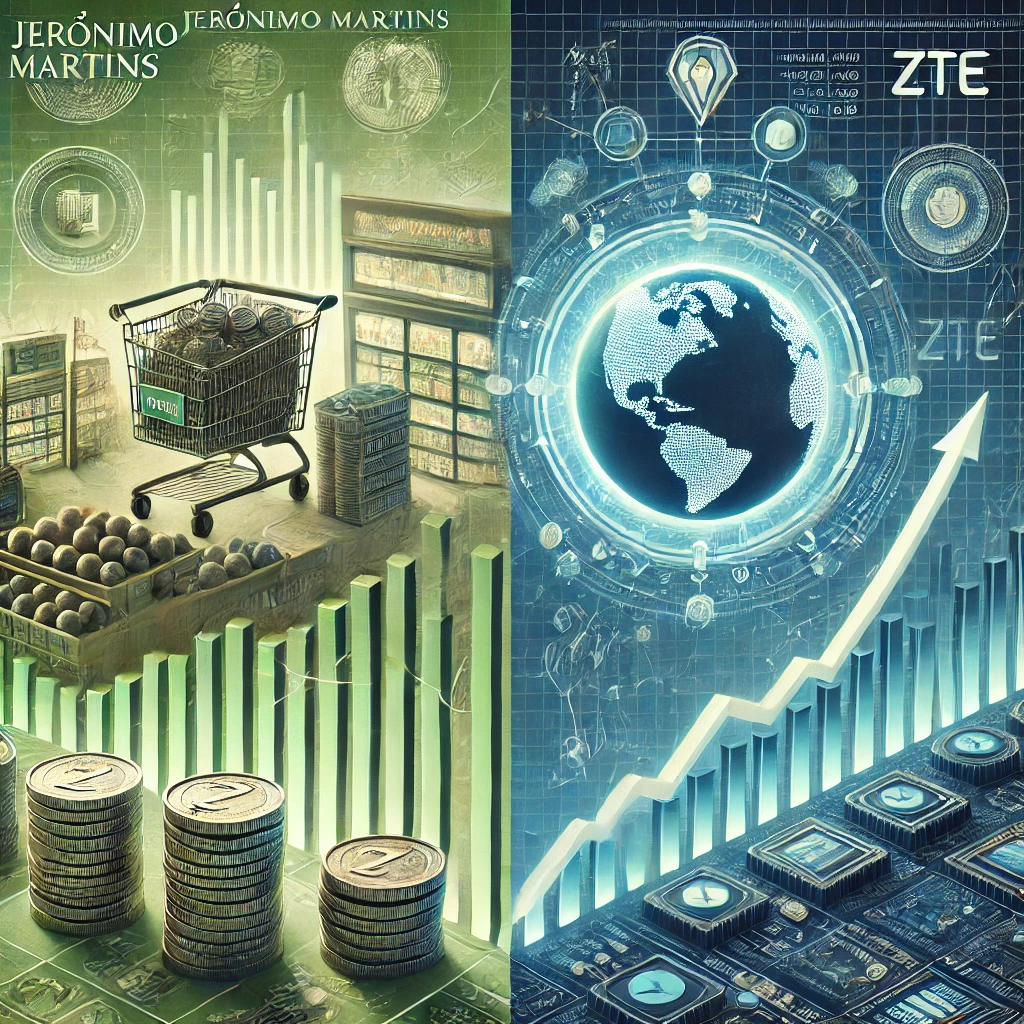 Comparison of ZTE (OTCMKTS:ZTCOY) and Jerónimo Martins, SGPS (OTCMKTS:JRONY)