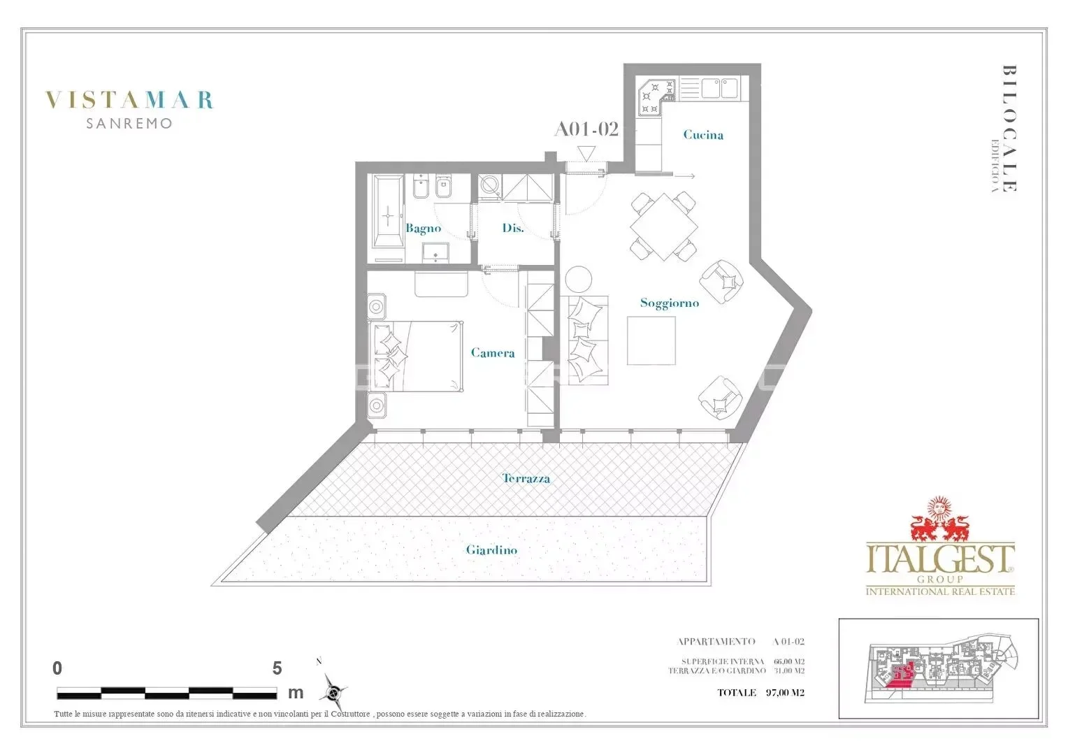 Flat 65m² in Italy, Sanremo. Priced at 425241£ rent photo-10