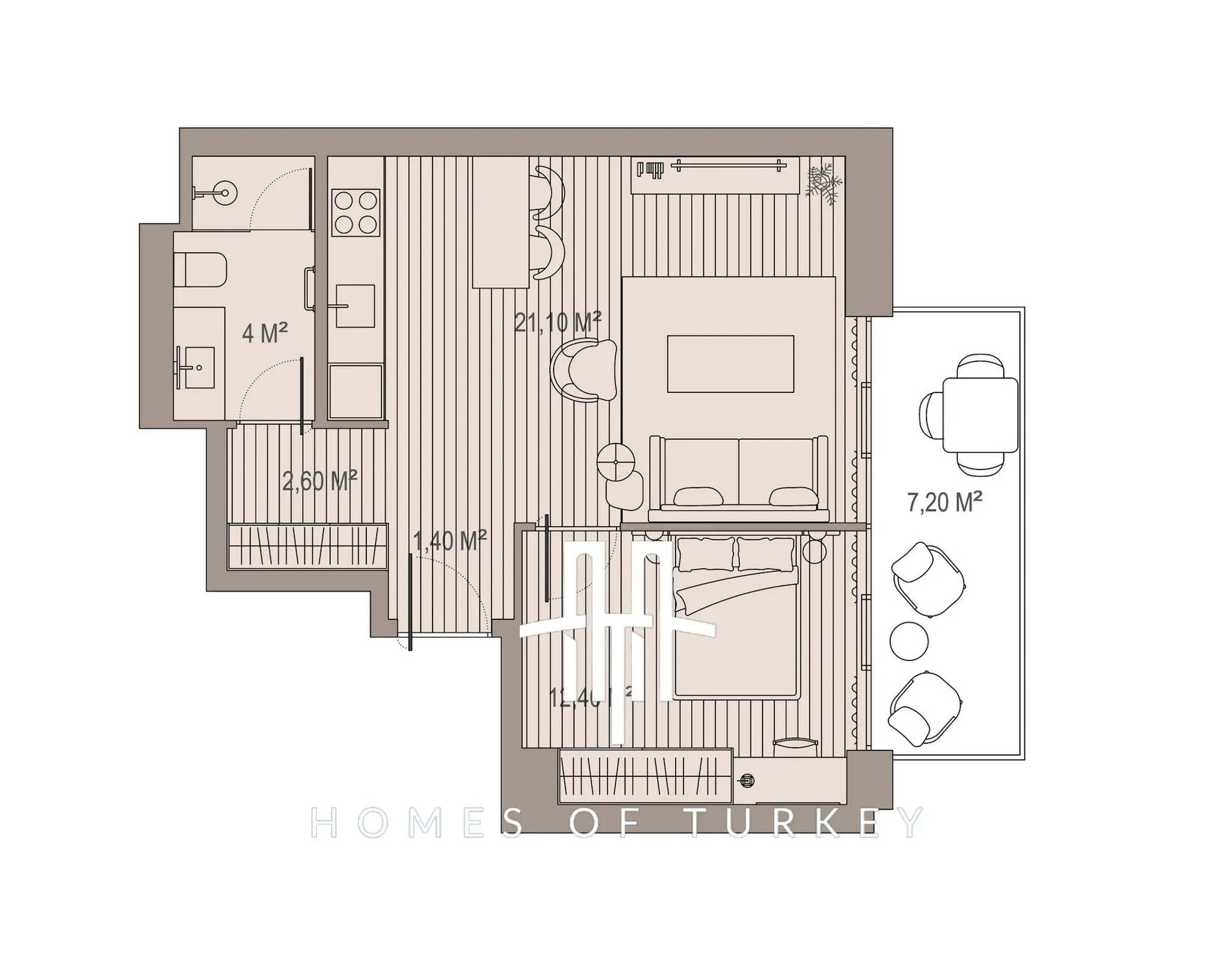 Other Properties 60m² in Turkey, Beyoglu. Priced at 427880£ rent photo-10