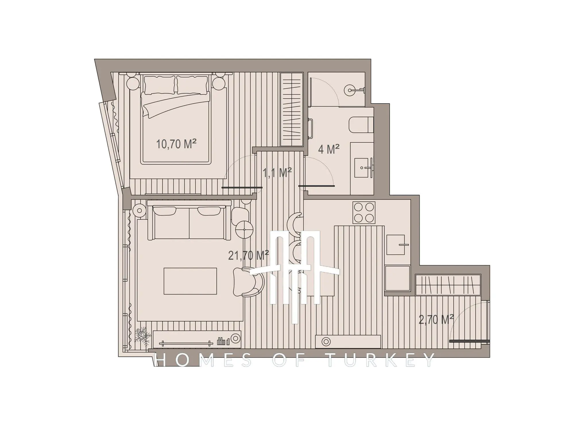 Other Properties 60m² in Turkey, Beyoglu. Priced at 427880£ rent photo-11