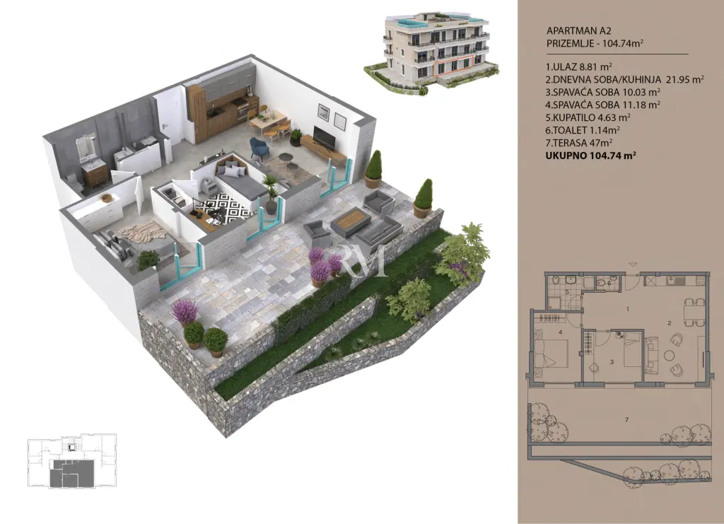 Flat 104m² in Montenegro, Kotor. Priced at 324000€ rent photo-2