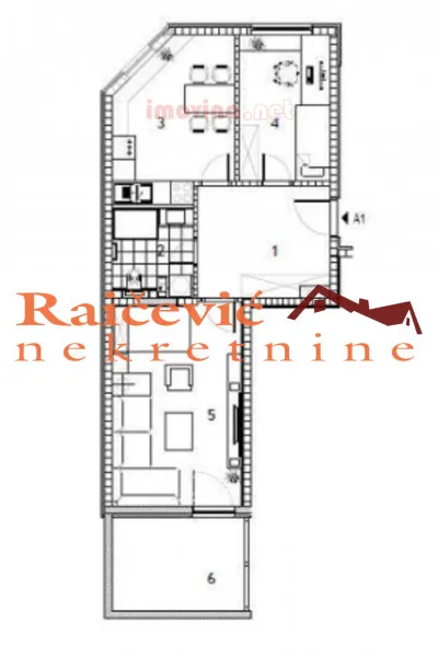 Flat 63m² in Serbia, Belgrade. Priced at 90781£ rent photo-3