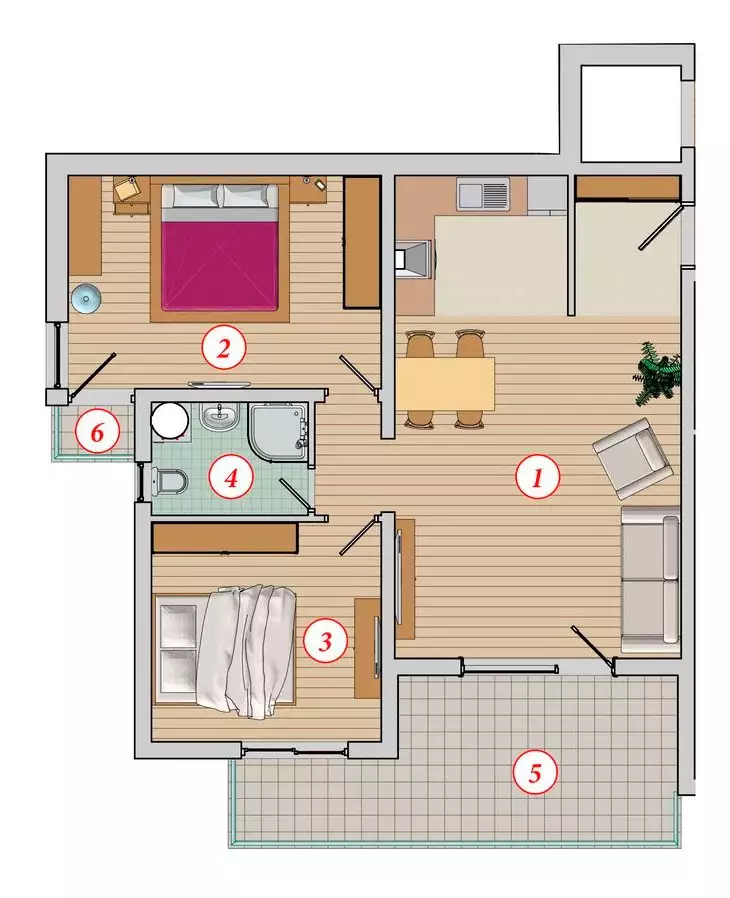 Flat 77m² in Montenegro, Budva. Priced at 139800€ rent photo-8
