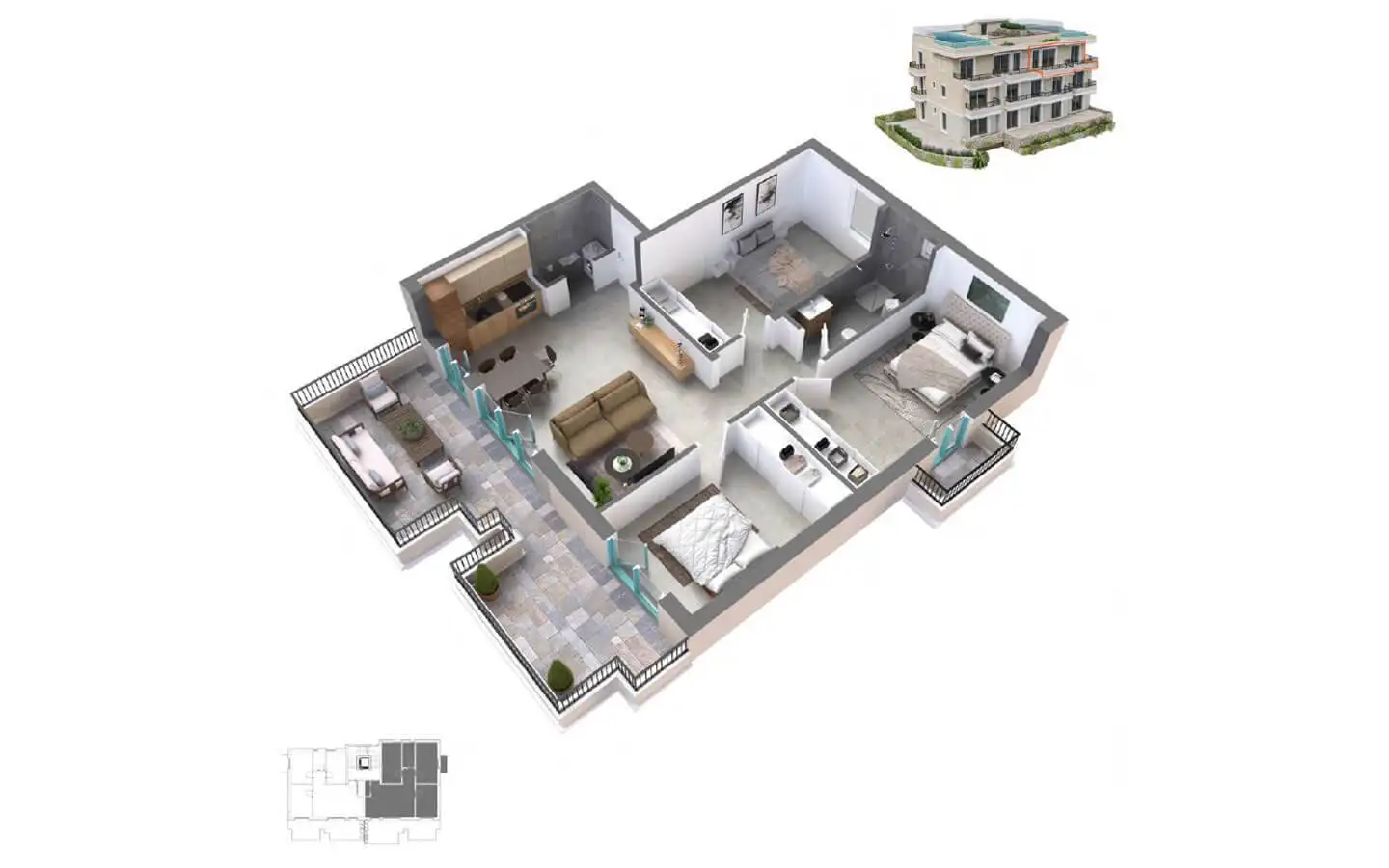 Penthouse 20402m² in Montenegro, Kotor. Priced at 750000€ rent photo-9