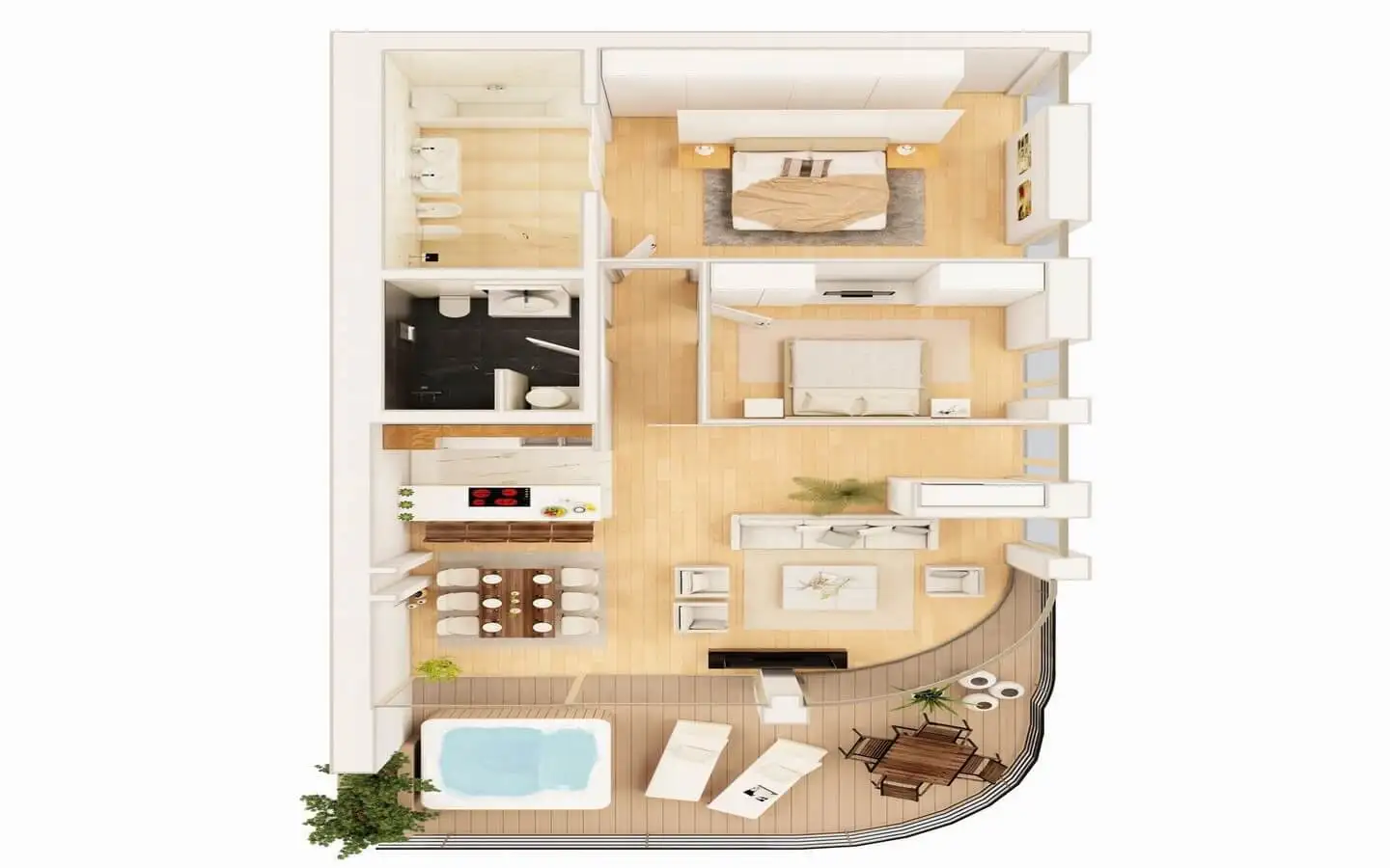 Flat 147m² in Montenegro, Budva. Priced at 950000€ rent photo-15