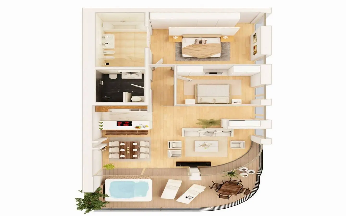 Flat 147m² in Montenegro, Budva. Priced at 950000€ rent photo-15