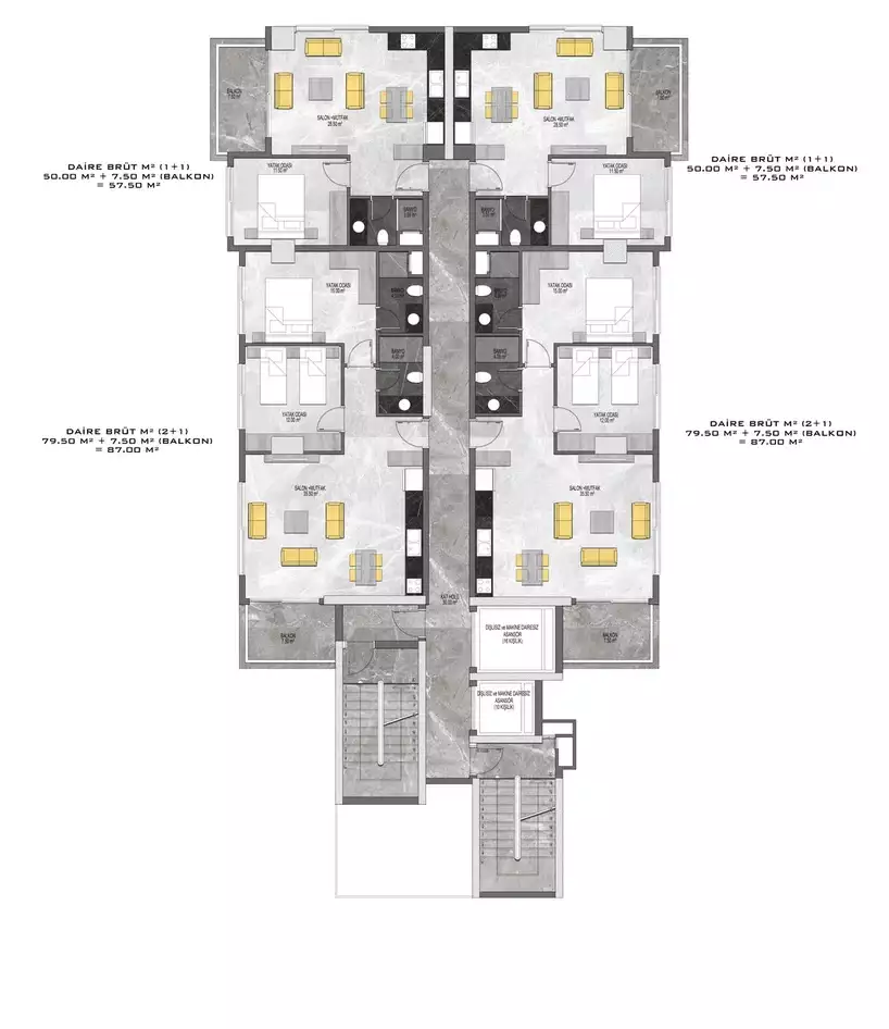 Flat 57m² in Turkey, Mahmutlar. Priced at 182500€ rent photo-27