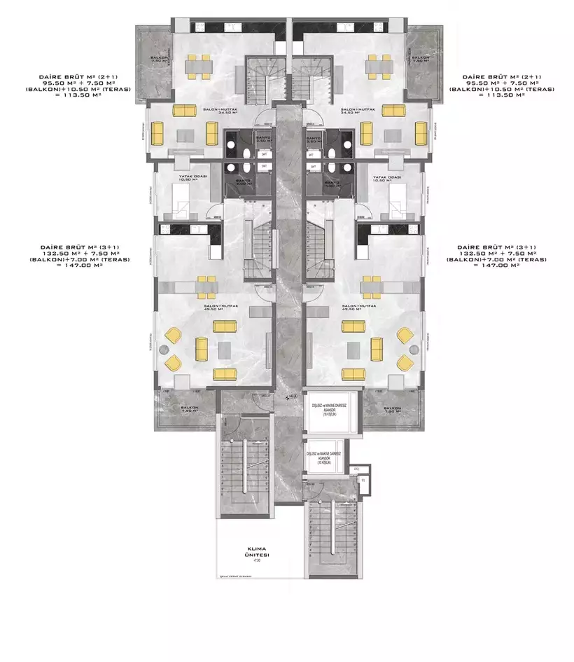 Flat 57m² in Turkey, Mahmutlar. Priced at 182500€ rent photo-28