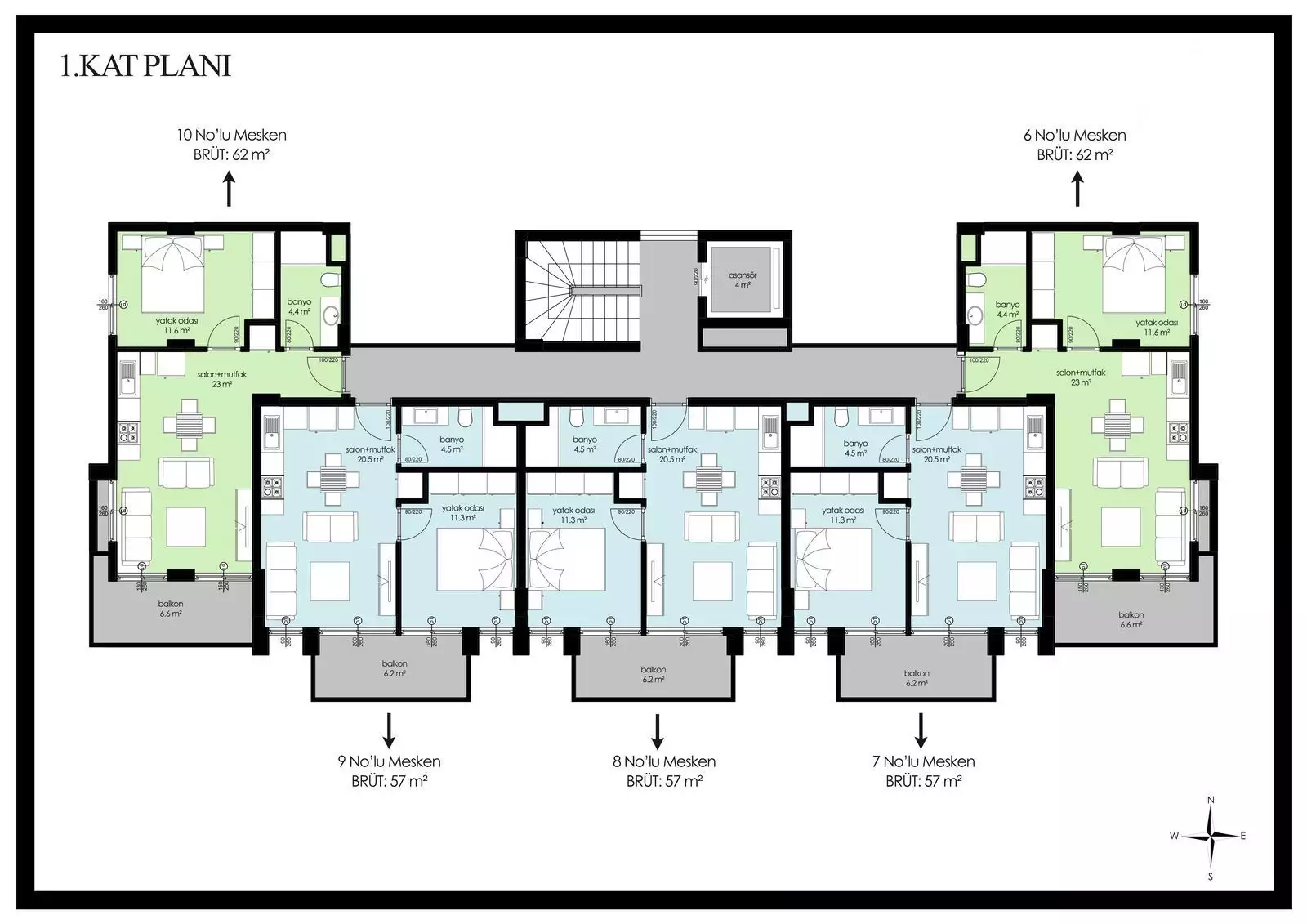 Flat 57m² in Turkey, Alania. Priced at 220000€ rent photo-8